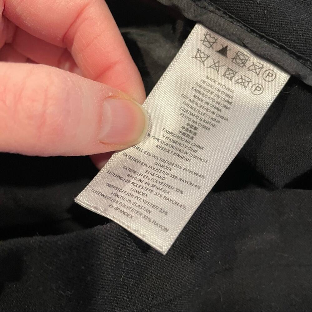 Michael Kors Black Straight Leg Trouser Dress Pants Womens 8 Preppy Career - Picture 6 of 7